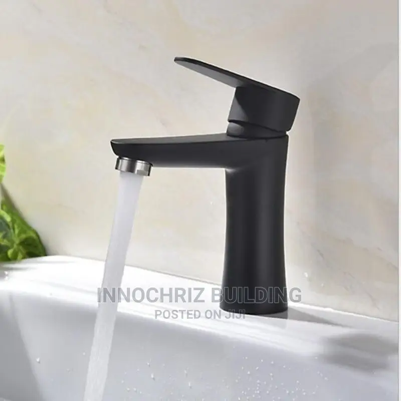 Black Basin Mixer Tap (B0831T)