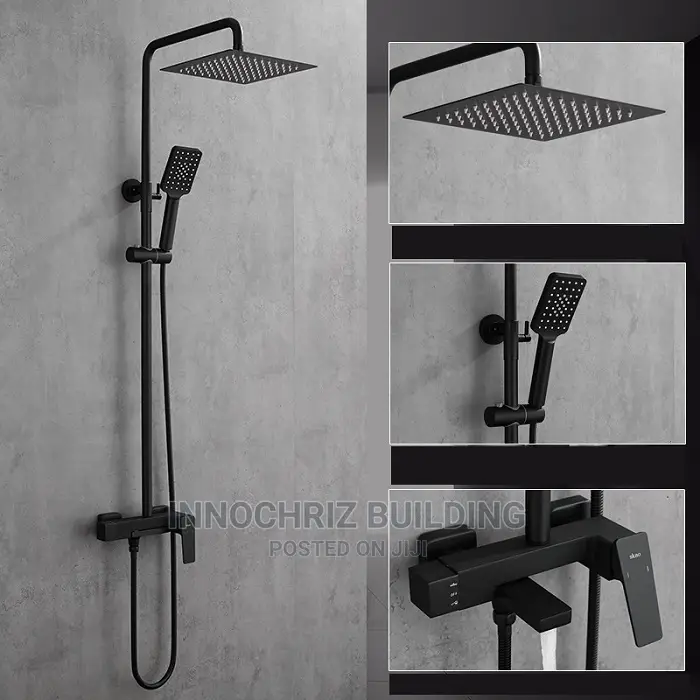 Black Standing Shower Set (143S0S)