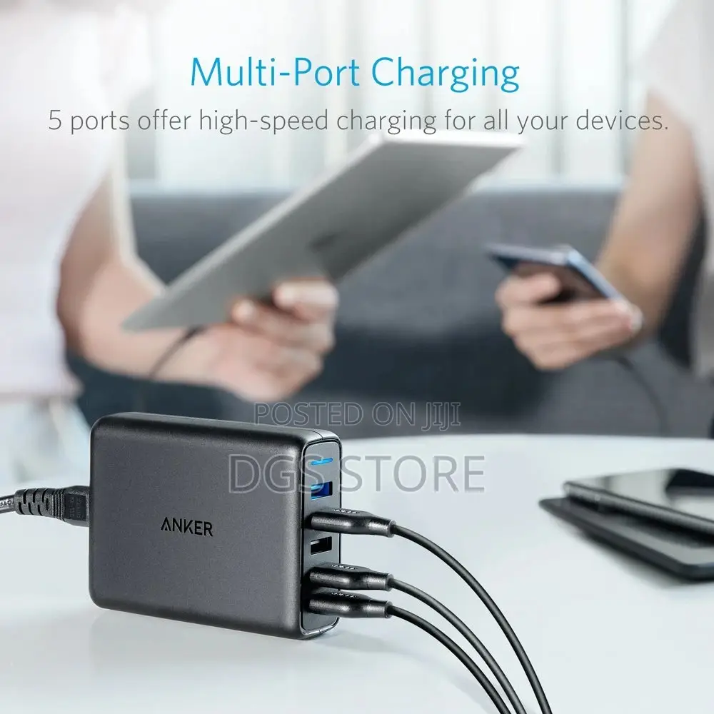 Anker Power Port Speed 5 2*Quick 63w Charger