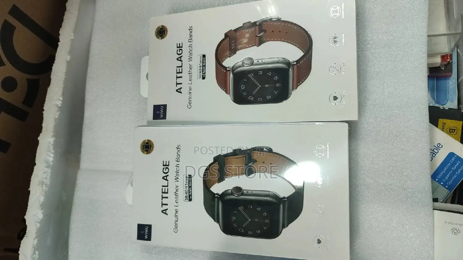 Wiwu Attelage Genuine Leather 38mm,40mm,41mm Strap