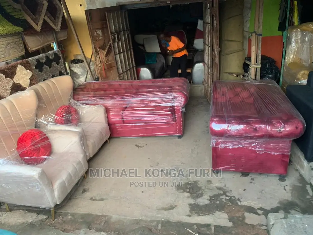 Luxury 7 Seater Living Room Fabric Made Royal Sofa Chair.