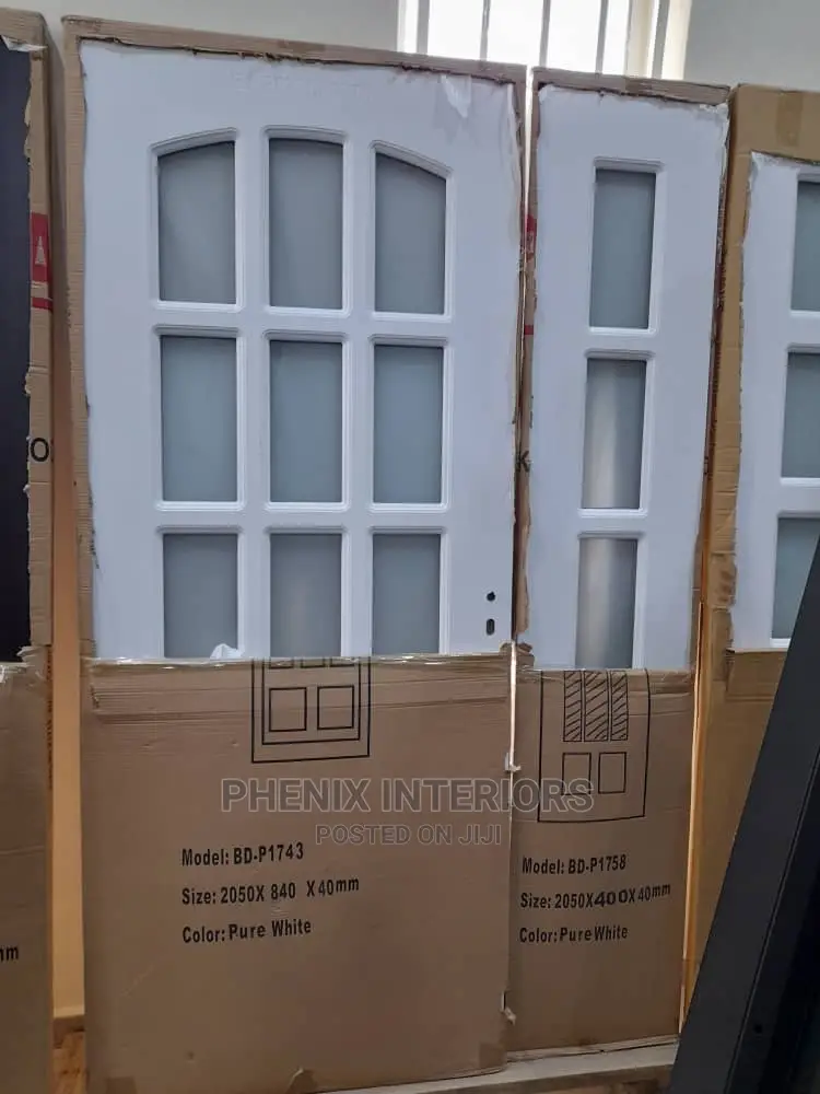Wooden Door With Glass.