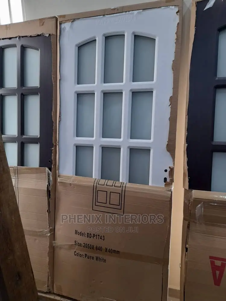 Wooden Door With Glass.