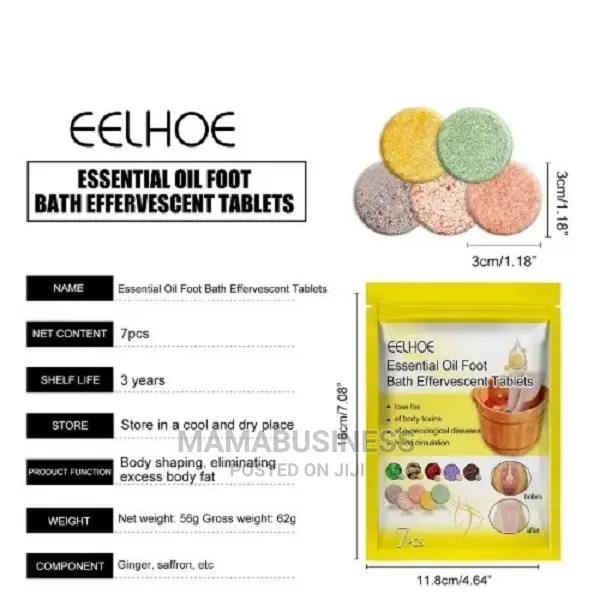 Eelhoe Essential Oil Foot Bath Effervescent Tablet - 7pcs