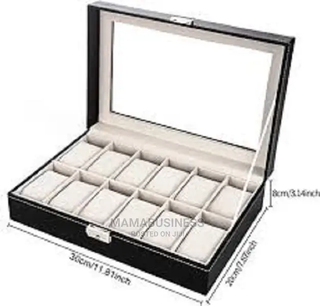 12 Slot Watch Box Display Storage Case