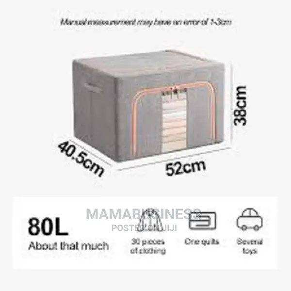 Foldable Fabric Storage Box - 66L