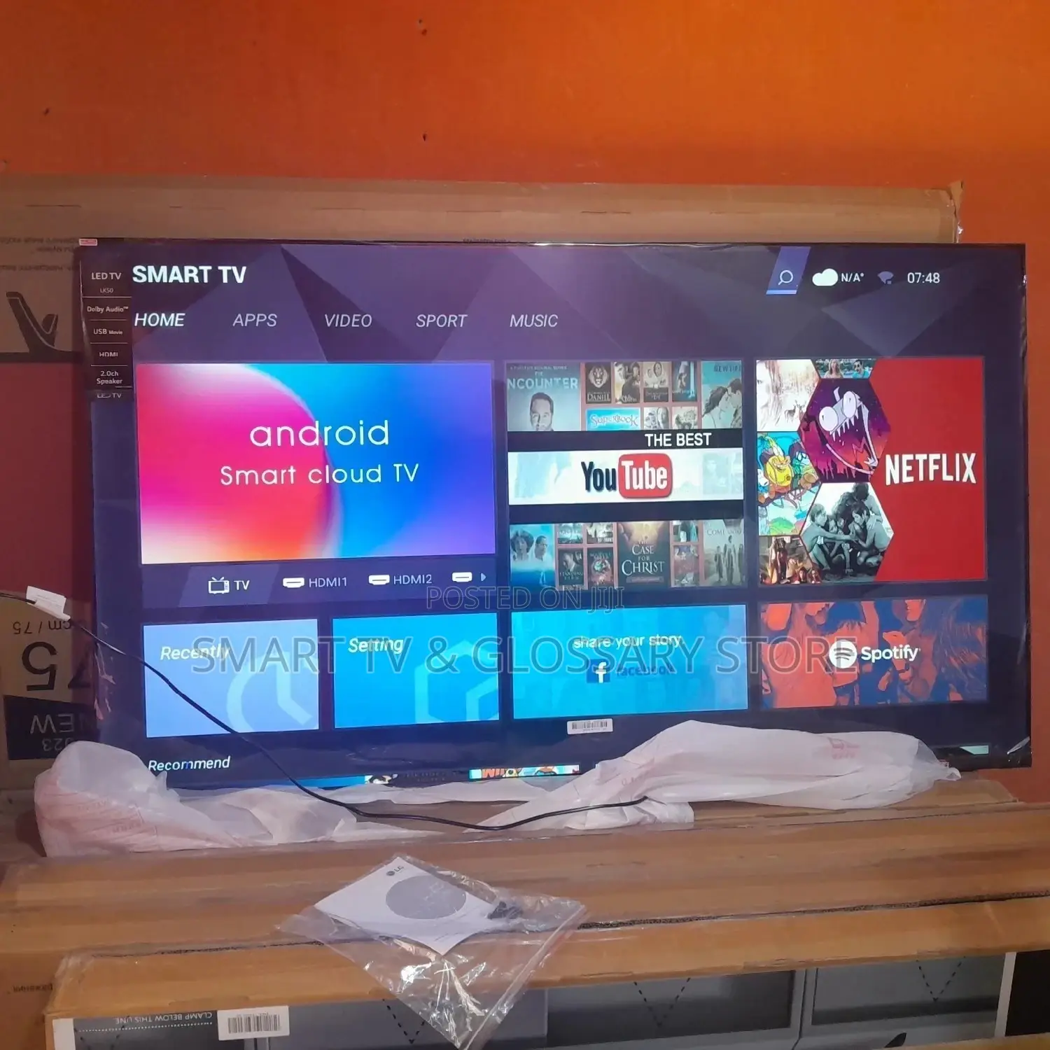 85 Inches Smart Tv With Bluetooth Wifi Hotspot Facebook