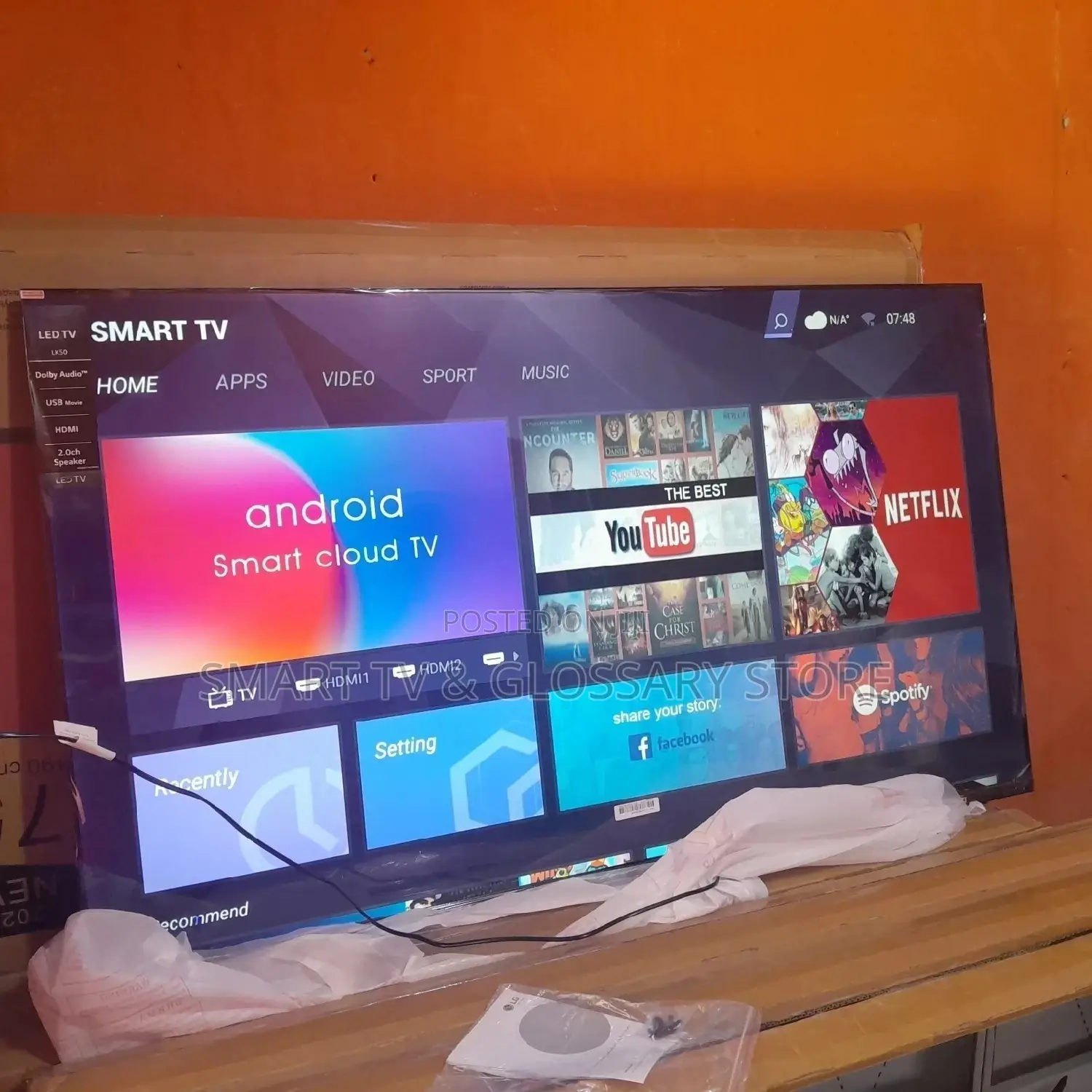 85 Inches Smart Tv With Bluetooth Wifi Hotspot Facebook