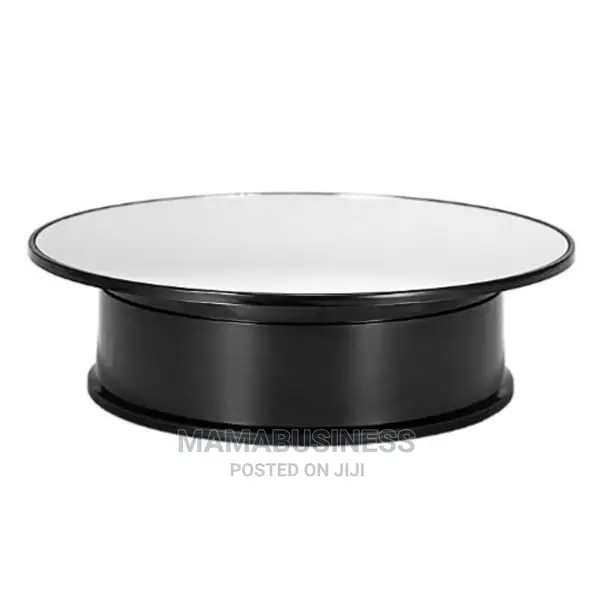 Glass Top Battery Powered Product Rotating Display Stand