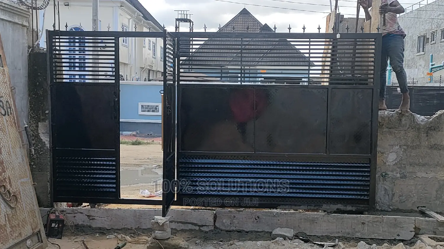 Standard Black Rolling 13ft by 8ft Gate for Sale