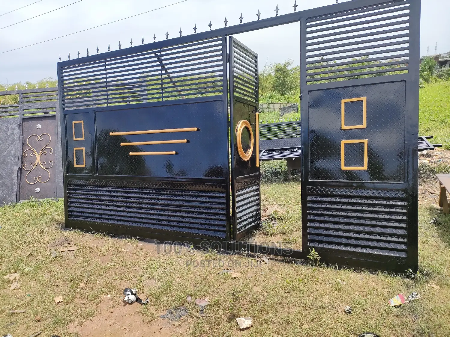 Standard Black Rolling 13ft by 8ft Gate for Sale