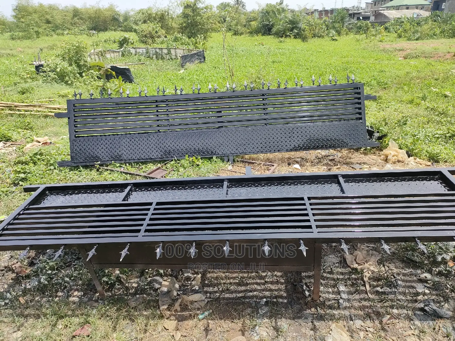 Standard Black Fence Rails for Sale