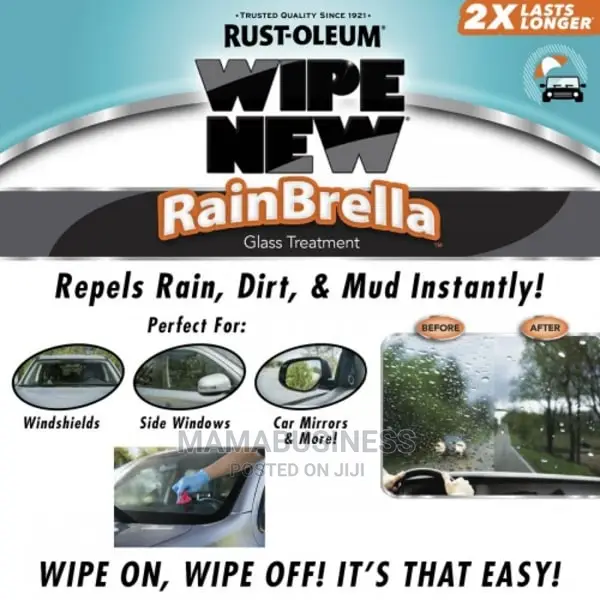 Wipe New Rainbrella Windshield Treatment