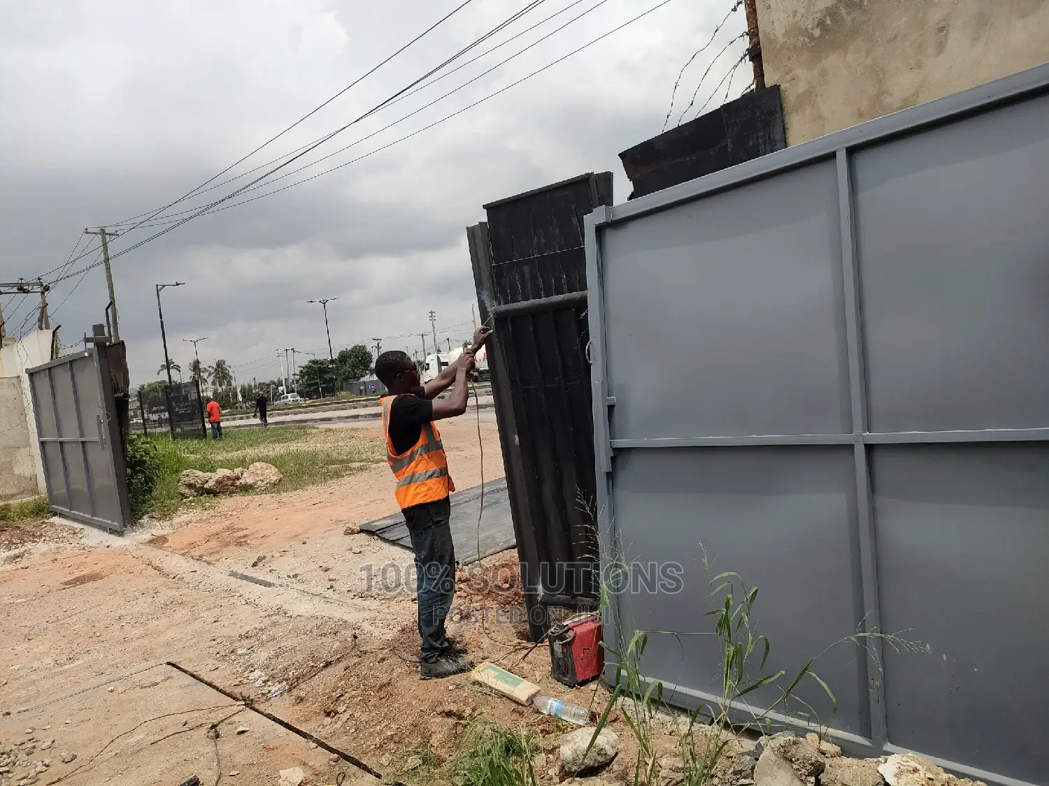 26ft Long Terminal Standard Gray Design Gate for Sale