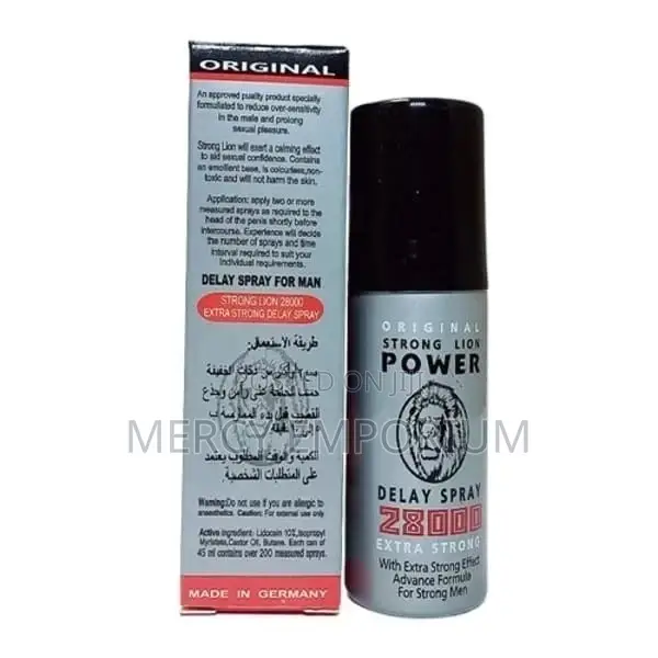 Strong Lion Delay Spray 28000. Stop Premature Ejaculation,