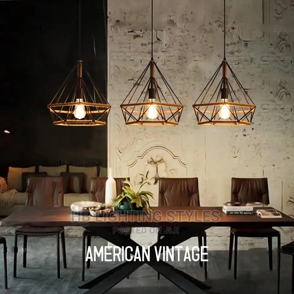 Hemp Rope Chandelier for Dining Room Living Room