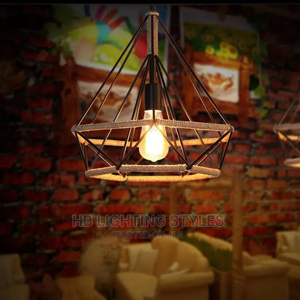Hemp Rope Chandelier for Dining Room Living Room
