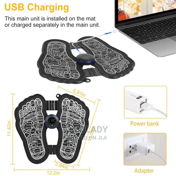 EMS Foot Massager USB Rechargeable Electric Foot Stimulator