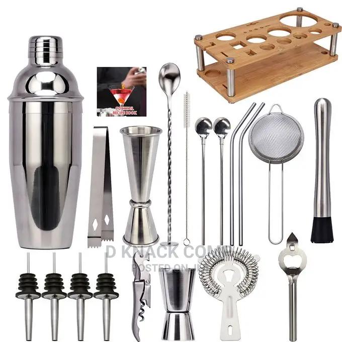 Bar Cocktail Set Shaker Drink Making Kit - 20pcs
