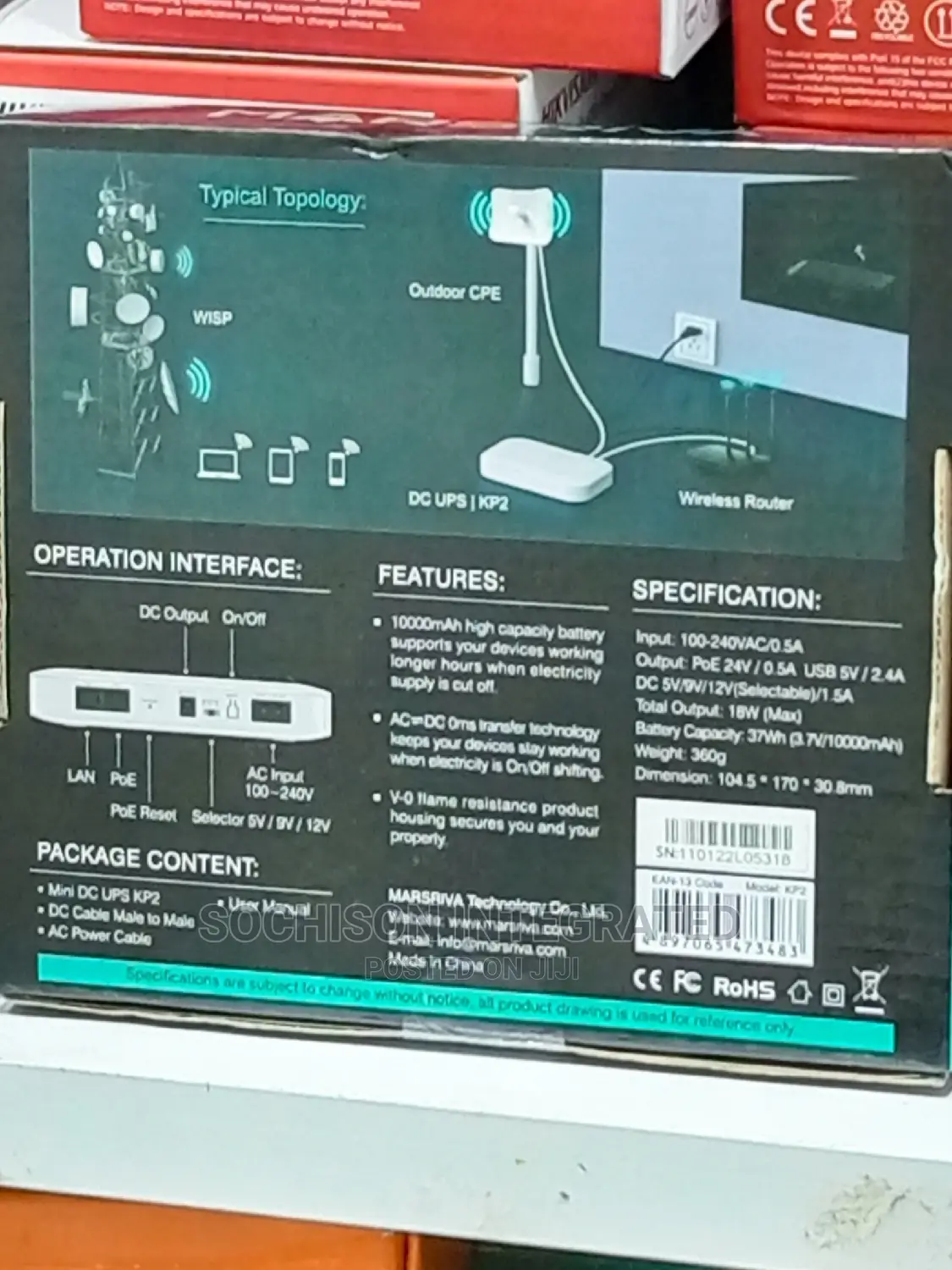 Router Power Bank Smart Mini Dc Ups High Capay Battery