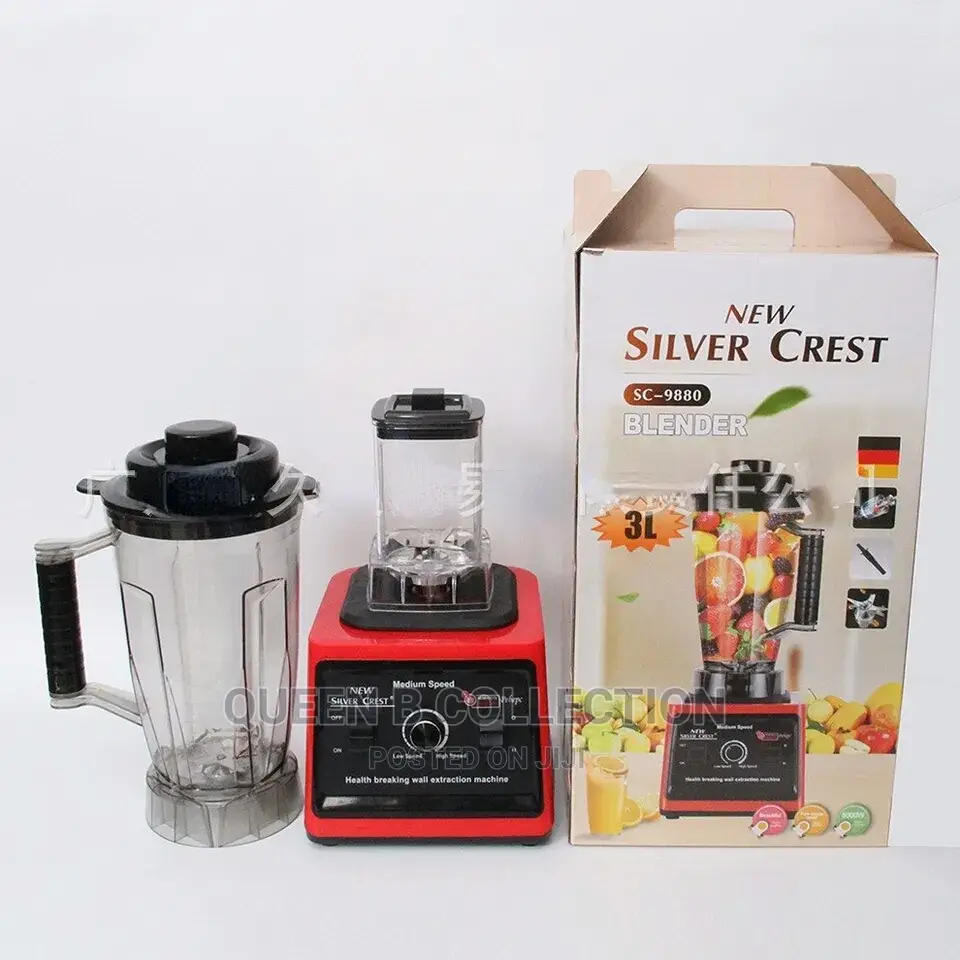9,500 Watts Silver Crest Blender With Two Cups.