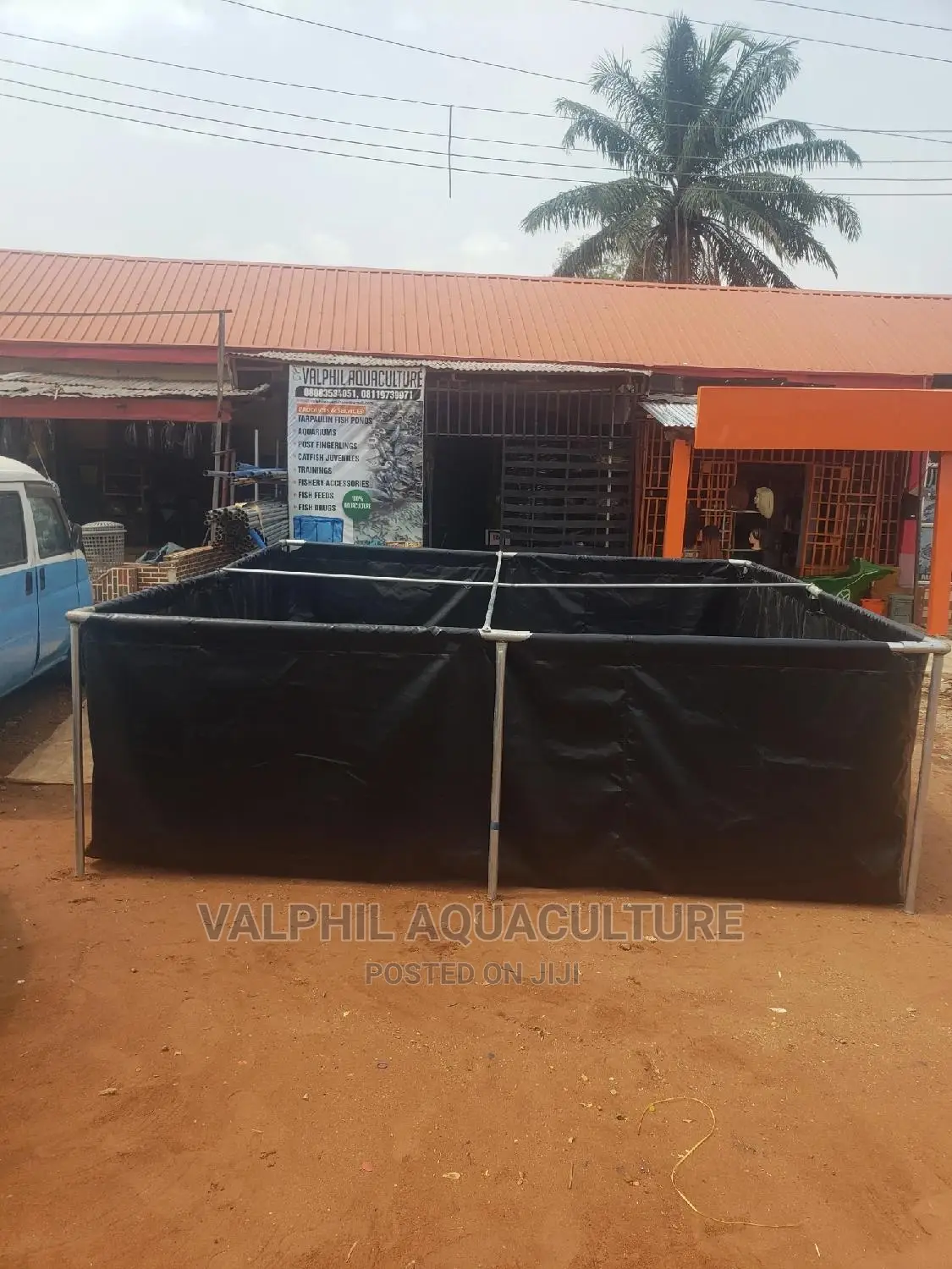 Black Tarpaulin Fish Pond