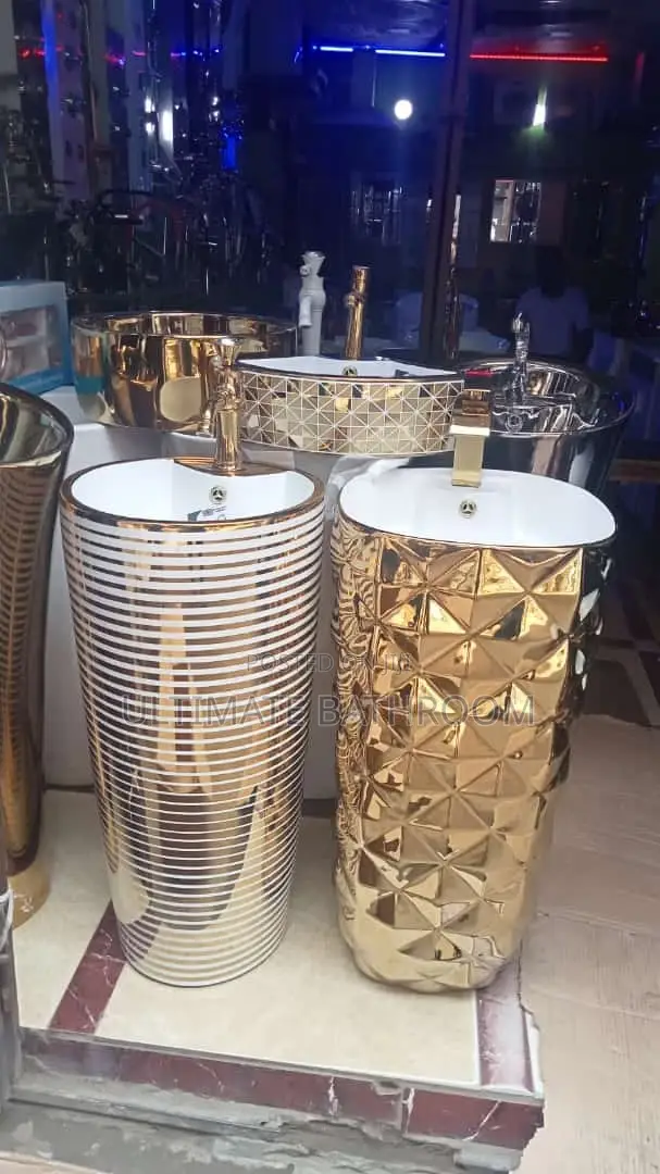 Gold Designed Standing Basin