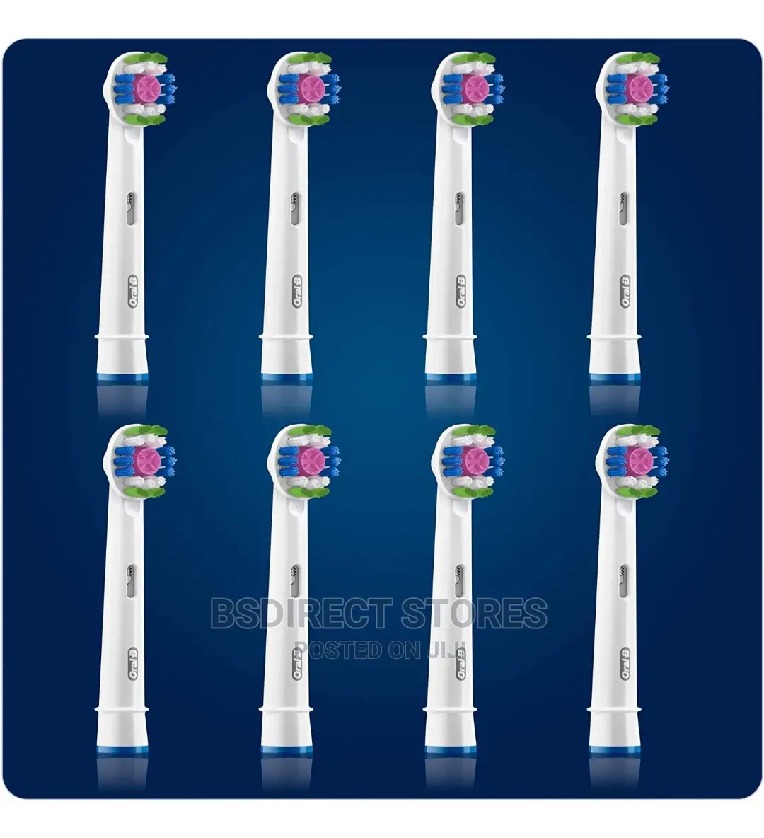 Oral B 3D White 8 Replacement Heads With Cleanmaximiser Tech