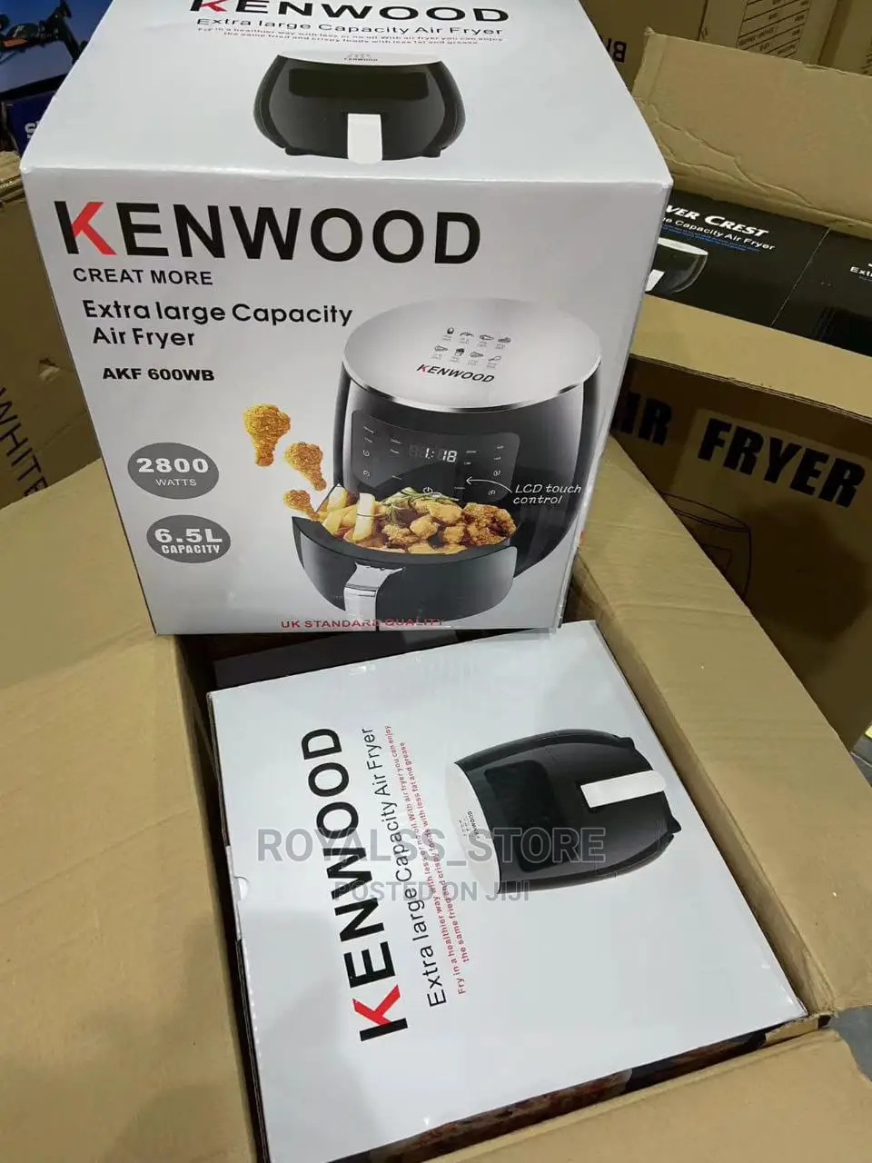 6.5liters Original Kenwood Air Fryer – 2800w