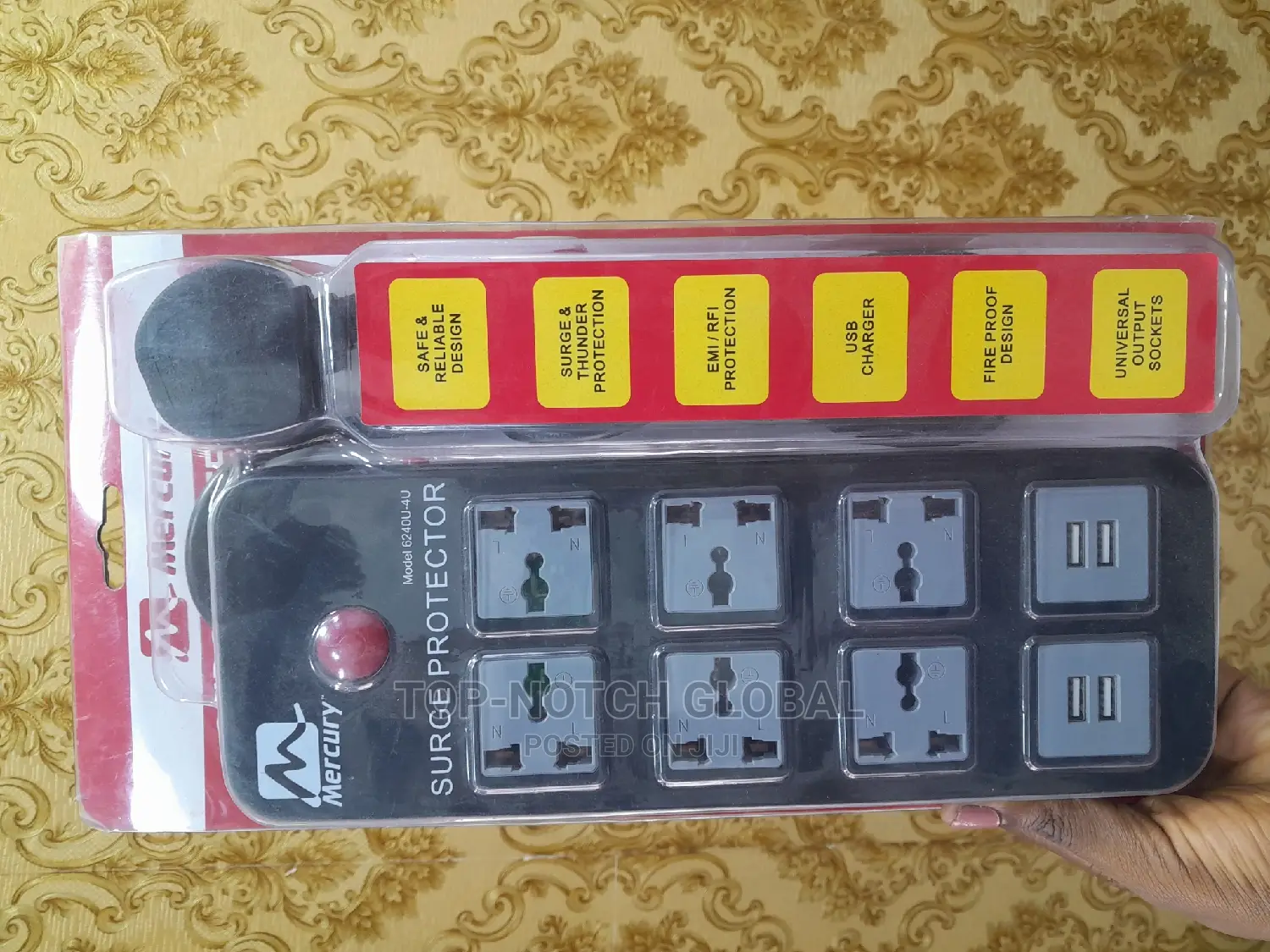 Mercury Surge Protector With Usb