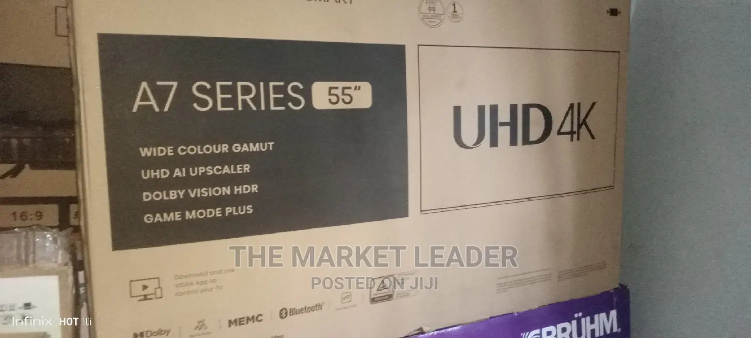 Hisens 55" Smart Tv, A7k Series