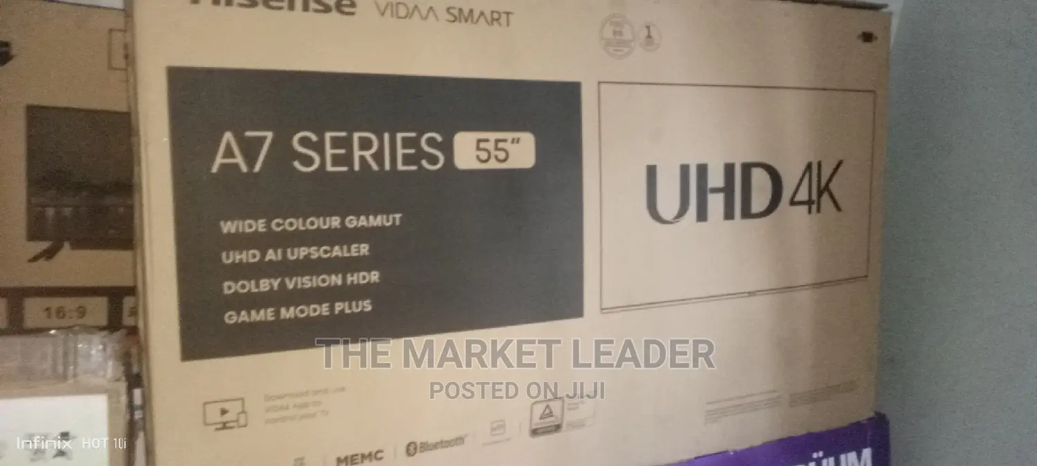 Hisens 55" Smart Tv, A7k Series