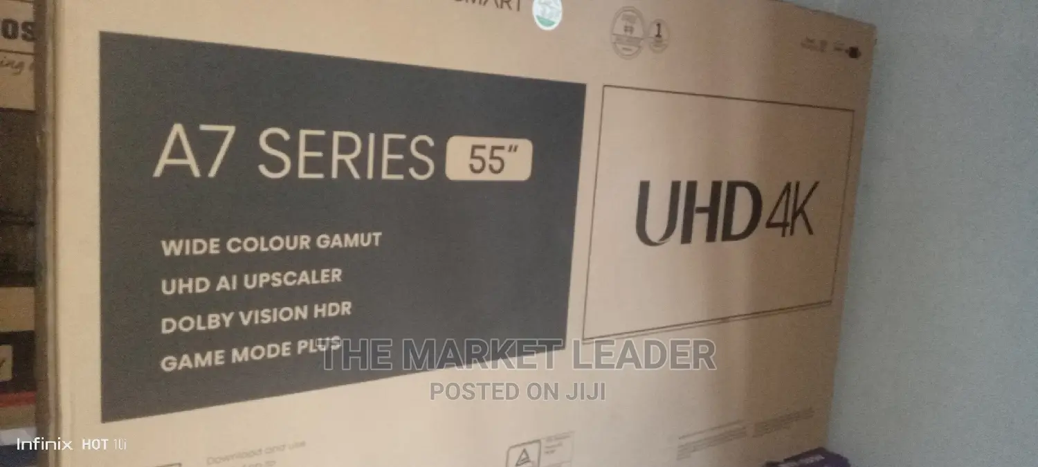 Hisens 55" Smart Tv, A7k Series