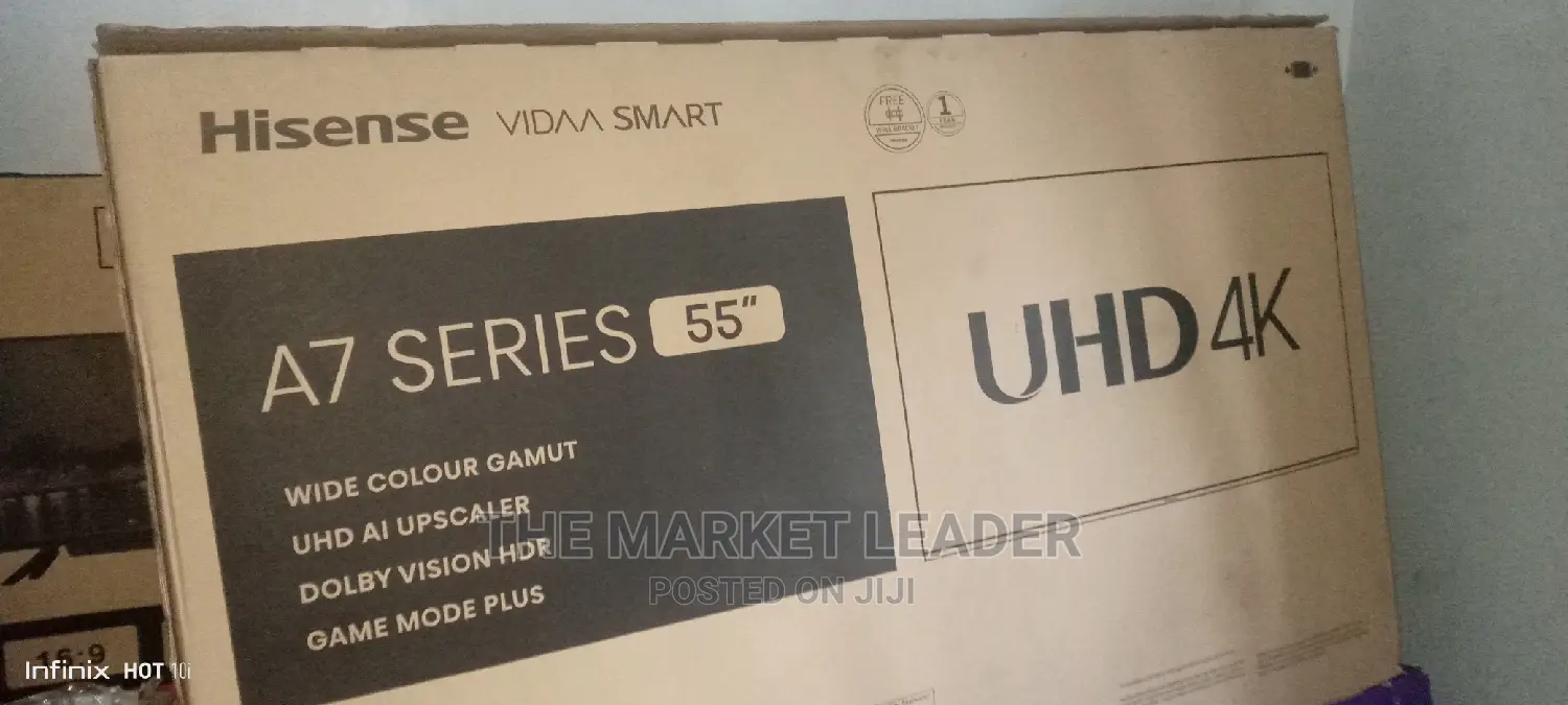 Hisens 55" Smart Tv, A7k Series