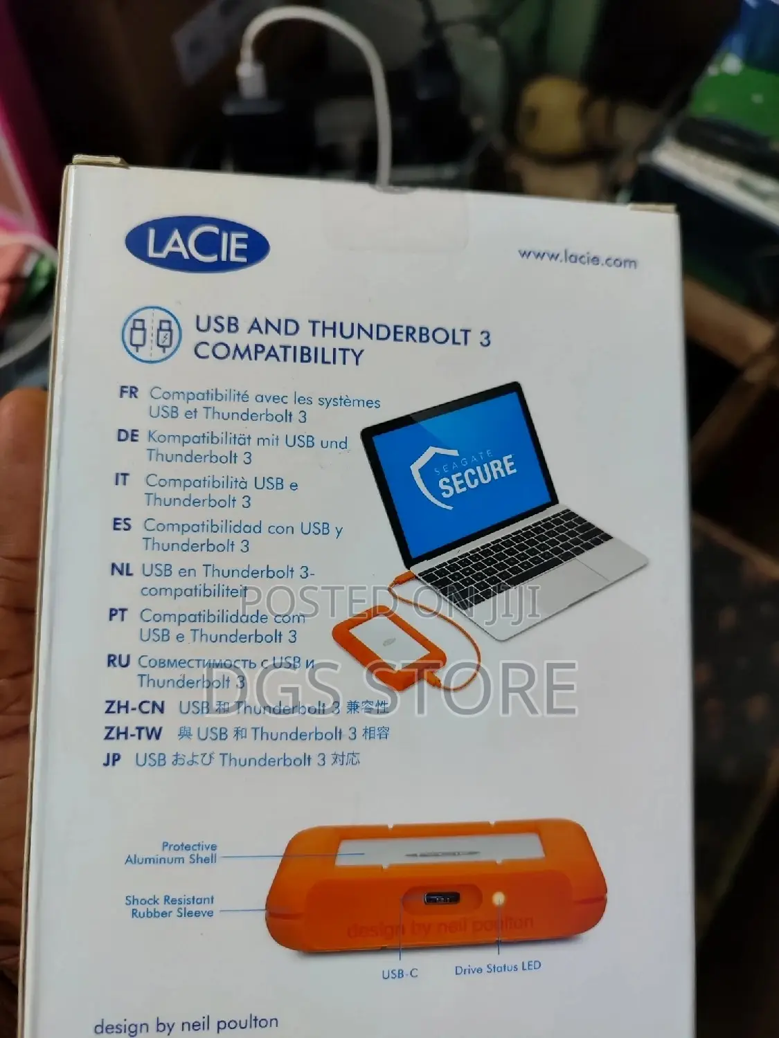 Lacie Rugged Type C 2tb Hard Drive