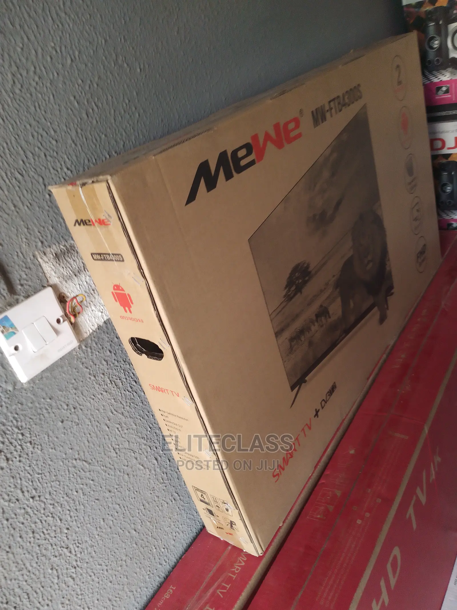 Portable Mewe 43 Inch Frameless Tv-Ftb4300s