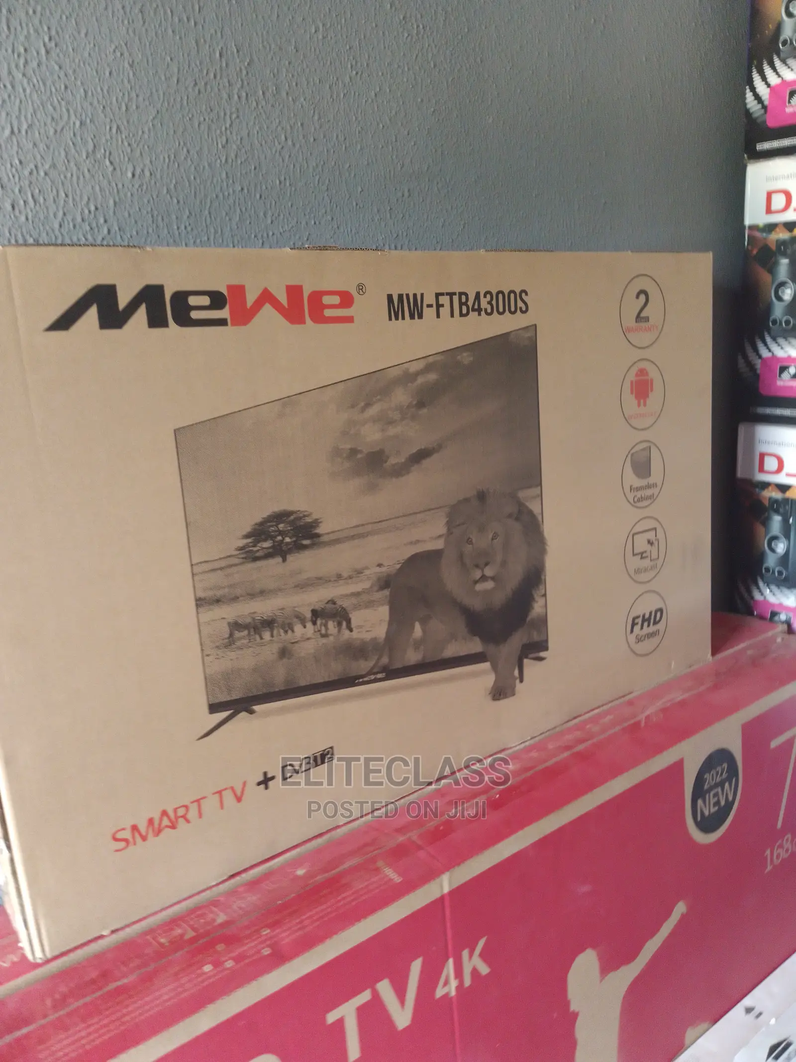 Luxury Frameless 43 Inches Mewe TV