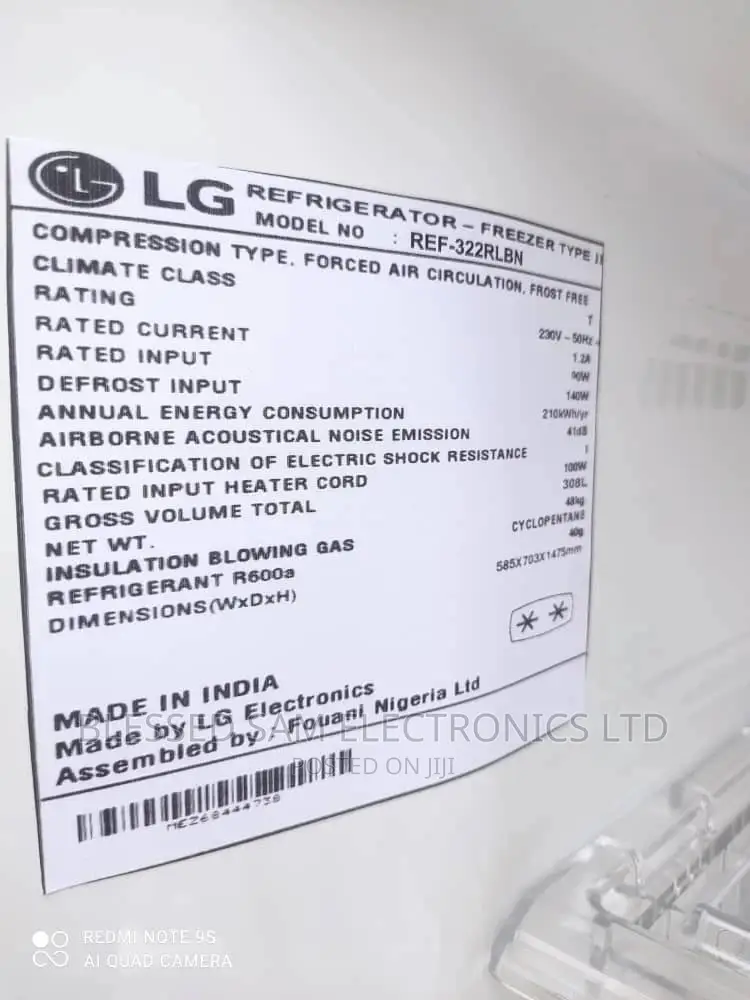 LG 308 Liter Double Door Inverter Fridge With Ice Maker 2YRS