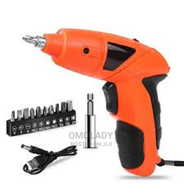 Cordless Rechargeable Electric Screwdriver With Tips