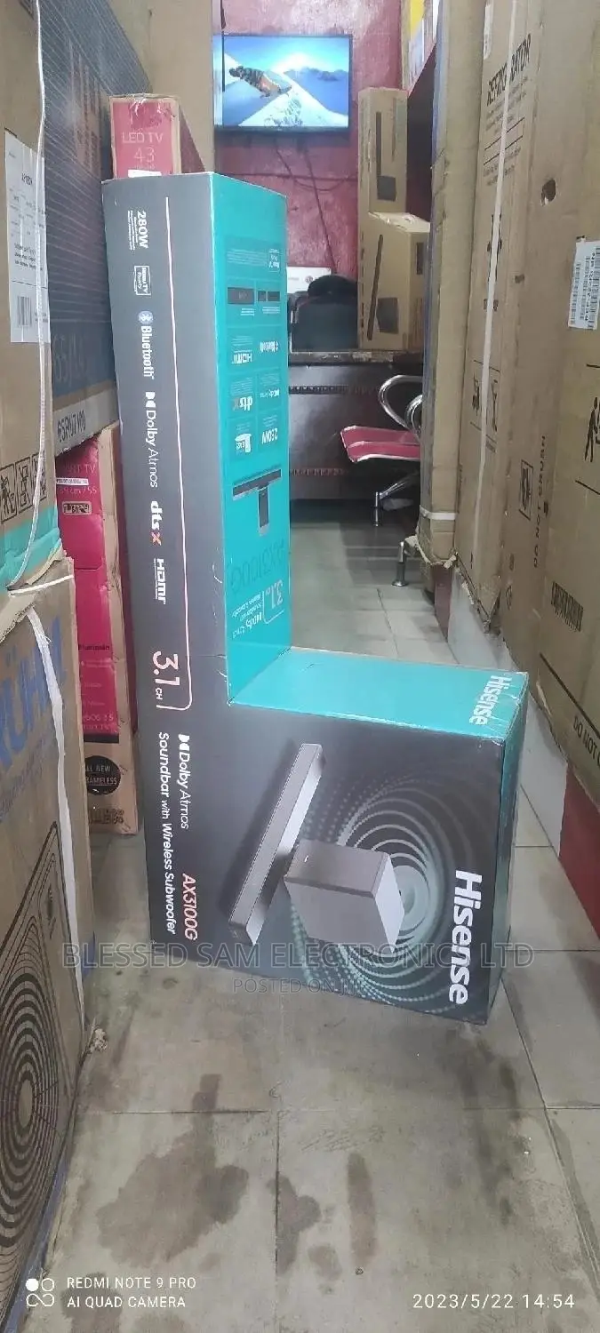 Hisense 280watt Soundbar System 3.1CH Dolby Atmos- A3100g-Ax