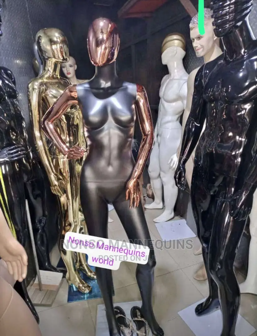Size 8 Black and Rose Gold Female Faceless Mannequin