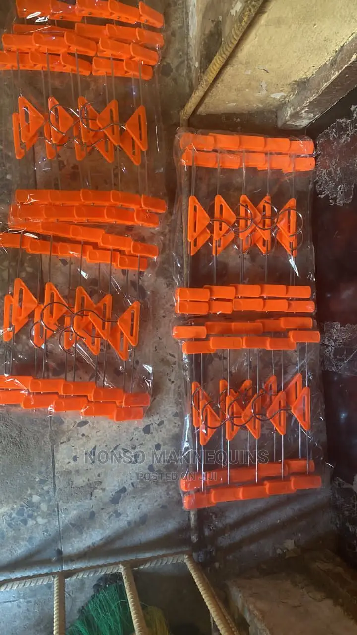 Orange Colours Clip Hangers