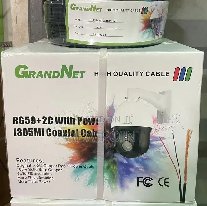 Camera Cable RG59 With Power Copper