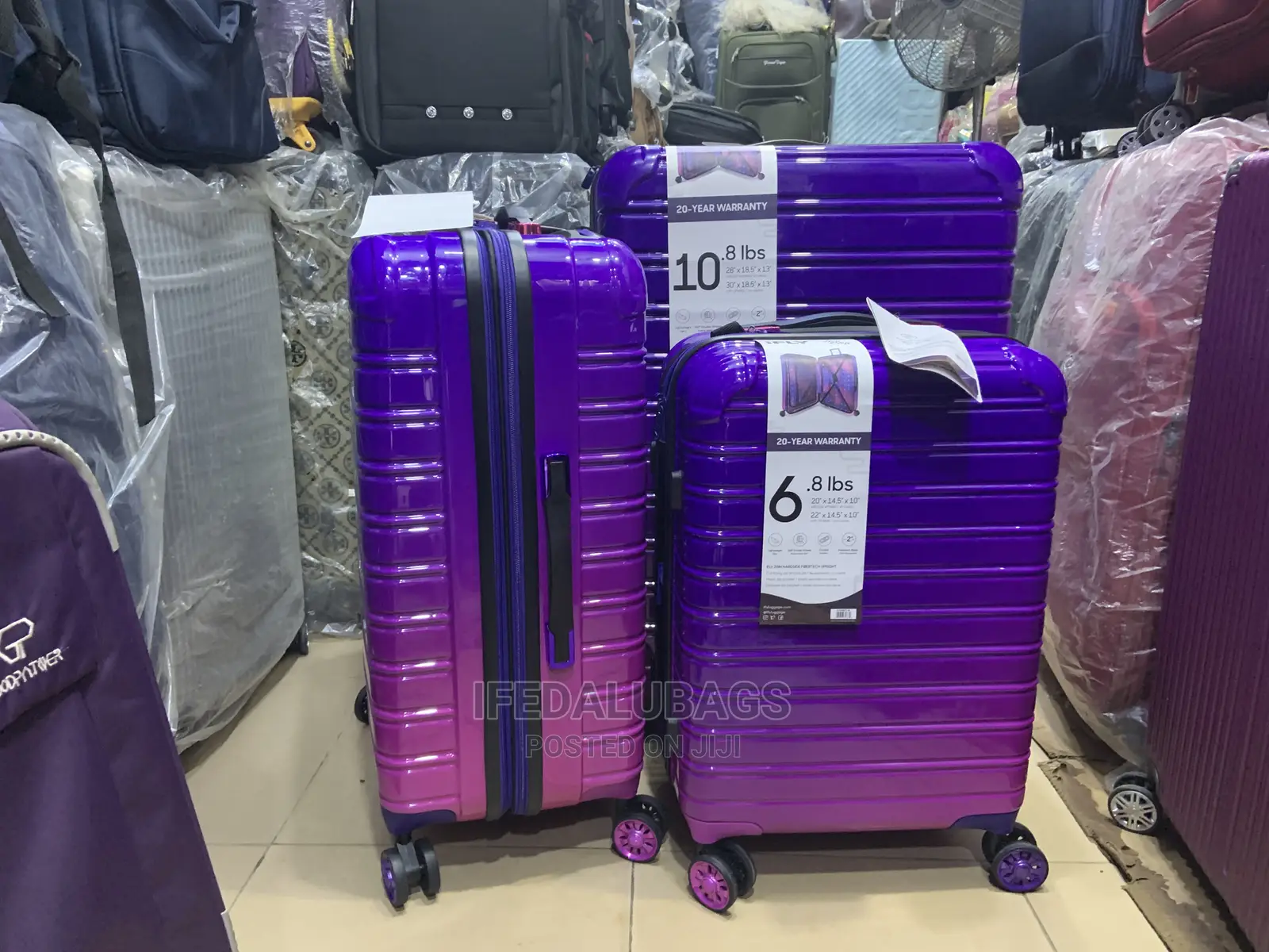 Set of Quality Ifly Imported Expandable Plastic Travelingbox