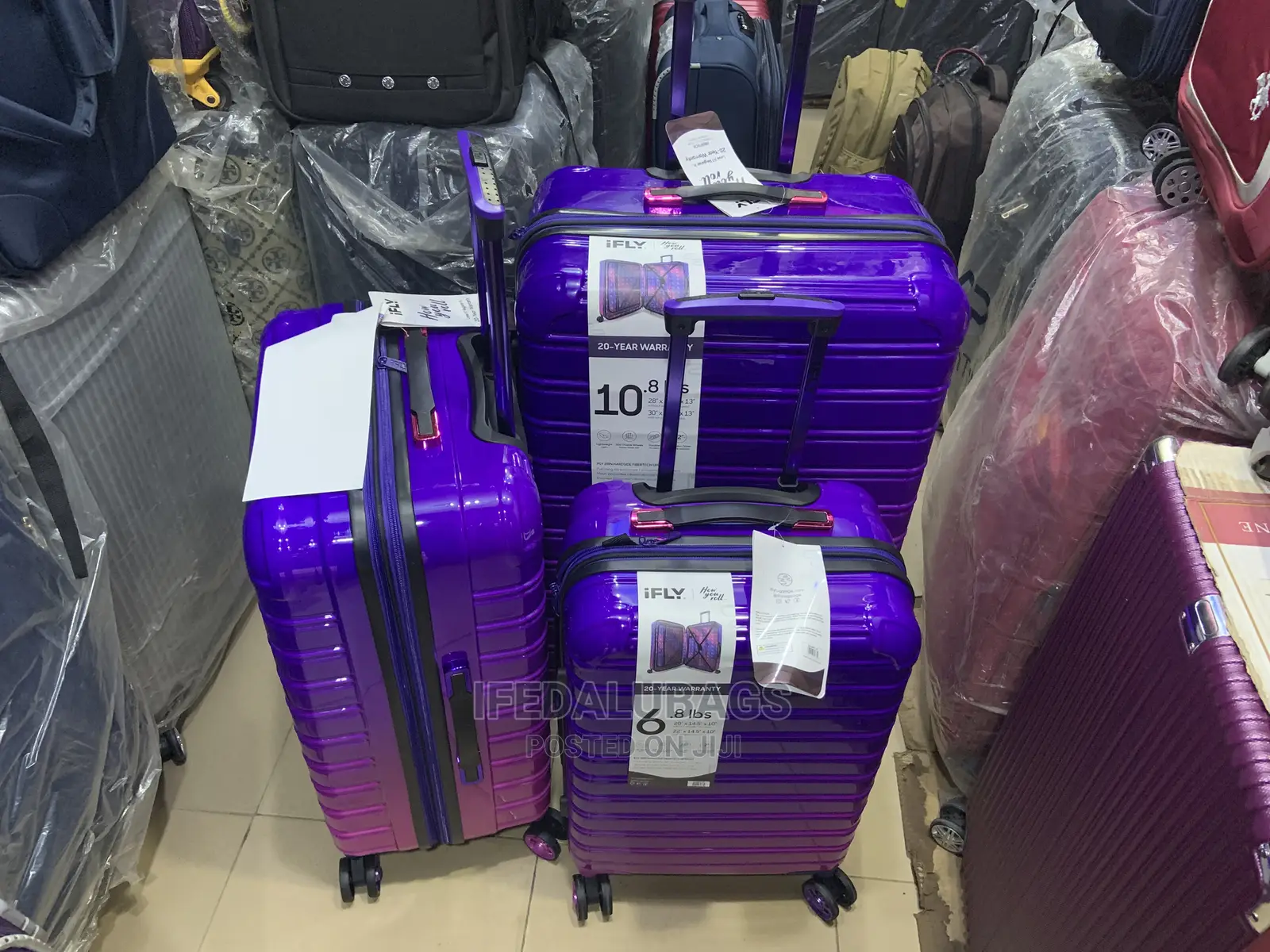 Set of Quality Ifly Imported Expandable Plastic Travelingbox