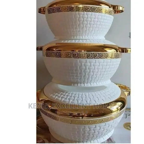 Insulated Hot Pot Food Flask Serving Dish 3 Pieces