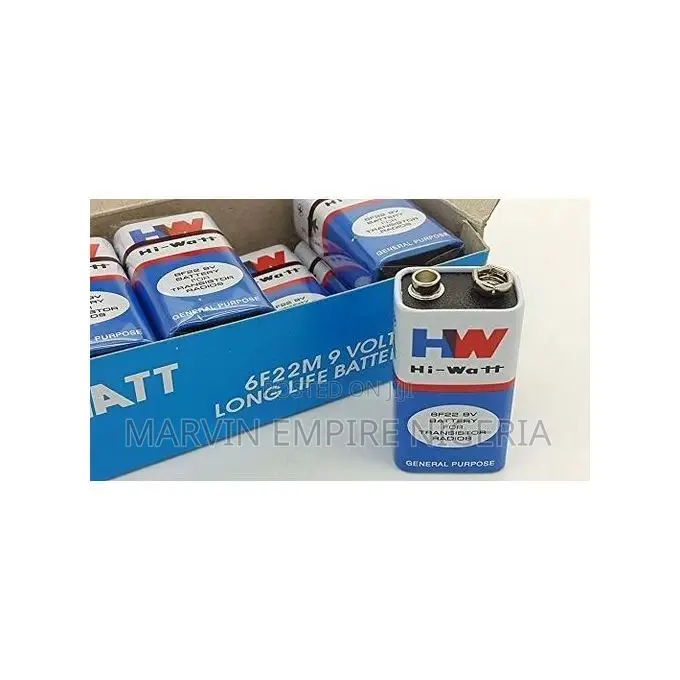 Hiwatt Microphone 9v Battery 1pack of 10pieces Hiwat