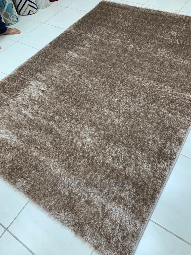 5*7fts Deep Grey Shaggy Turkish Center Rug