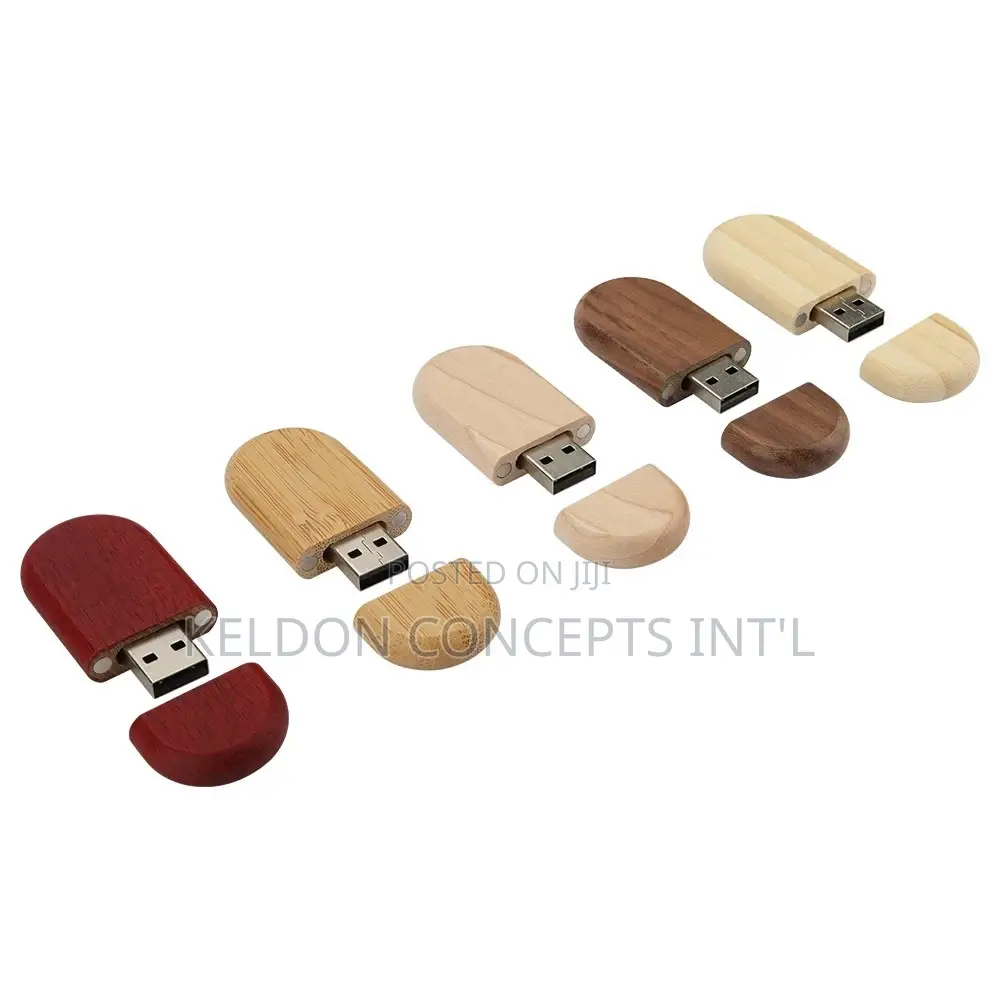 Bamboo Walnut Wooden Usb Flash Drive With Box -16gb