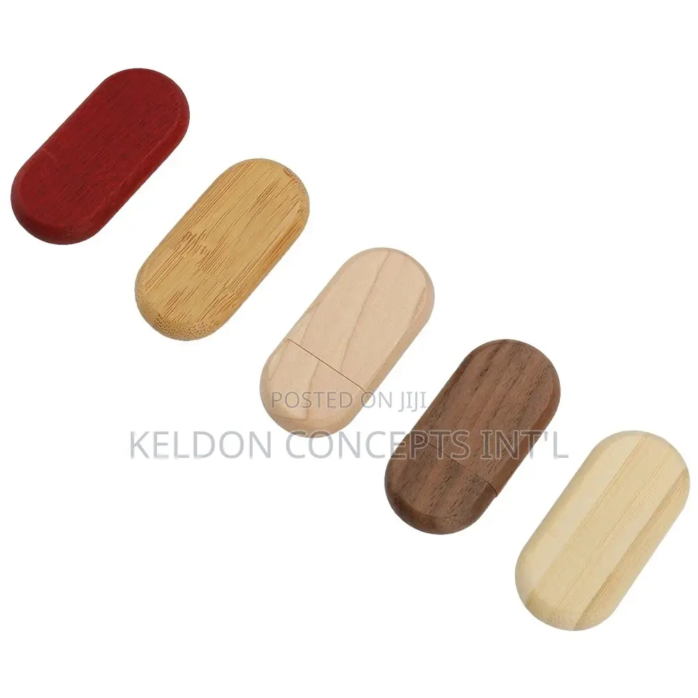Bamboo Walnut Wooden Usb Flash Drive With Box -16gb